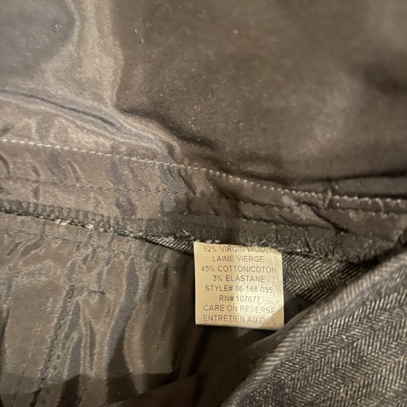 Alice + Olivia cotton wool twill trouser dark academia - Picture 3 of 8